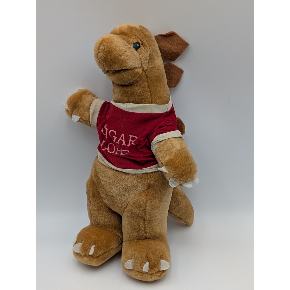 Sugar‎ Loaf Brown Dinosaur Plush 14 Inch 1998 Stuffed Animal Toy